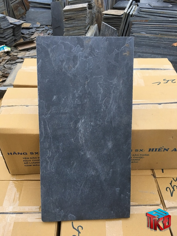 đá slate ghi đen lát nền kích thước 30x60 cm 