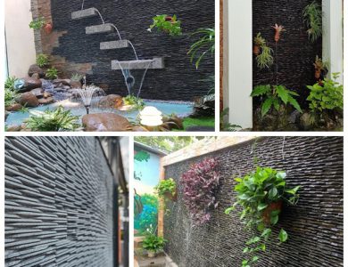 Đá răng lược ốp tường thác nước – Tạo vẻ đẹp cho khu vườn của bạn